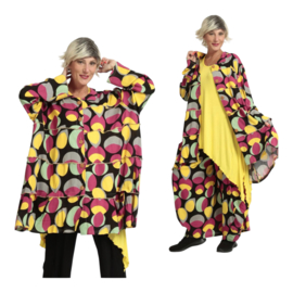 AKH oversized viscose/linnen  A-lijn blazer/tuniek apart
