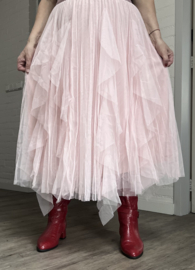 ITALIA MODA oversized tule rok gevoerd