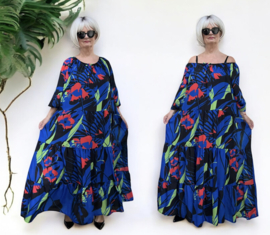 SASHA VIVIEN  chiffon met een vleugje zijde jurk gevoerd