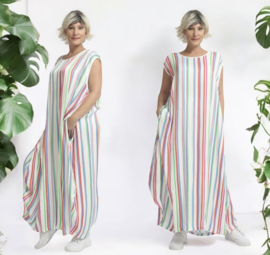 AKH oversized zijde look viscose jurk apart