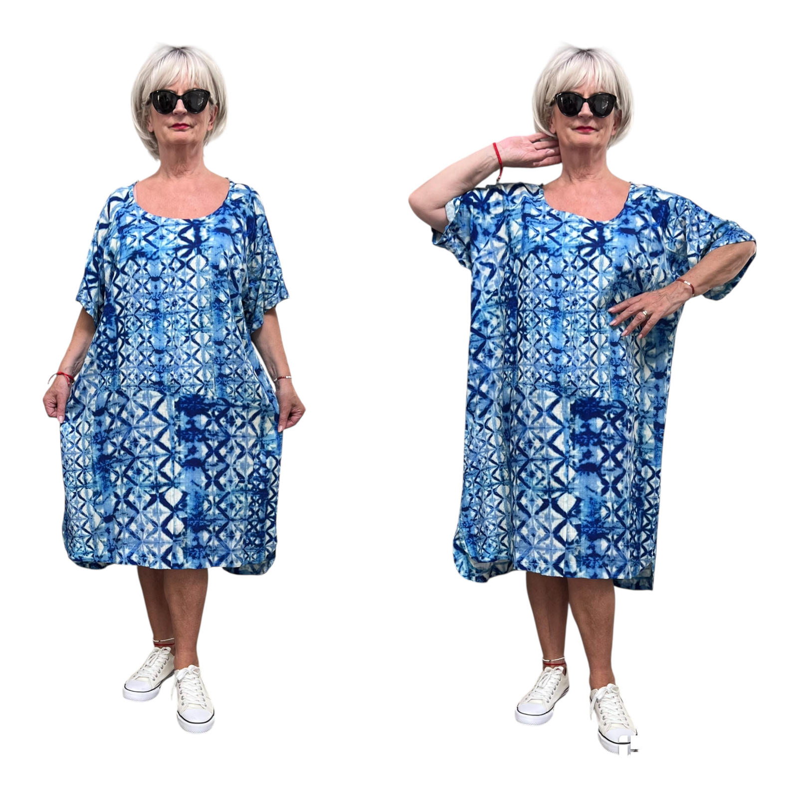 Ophilia oversized linnen/viscose jurk