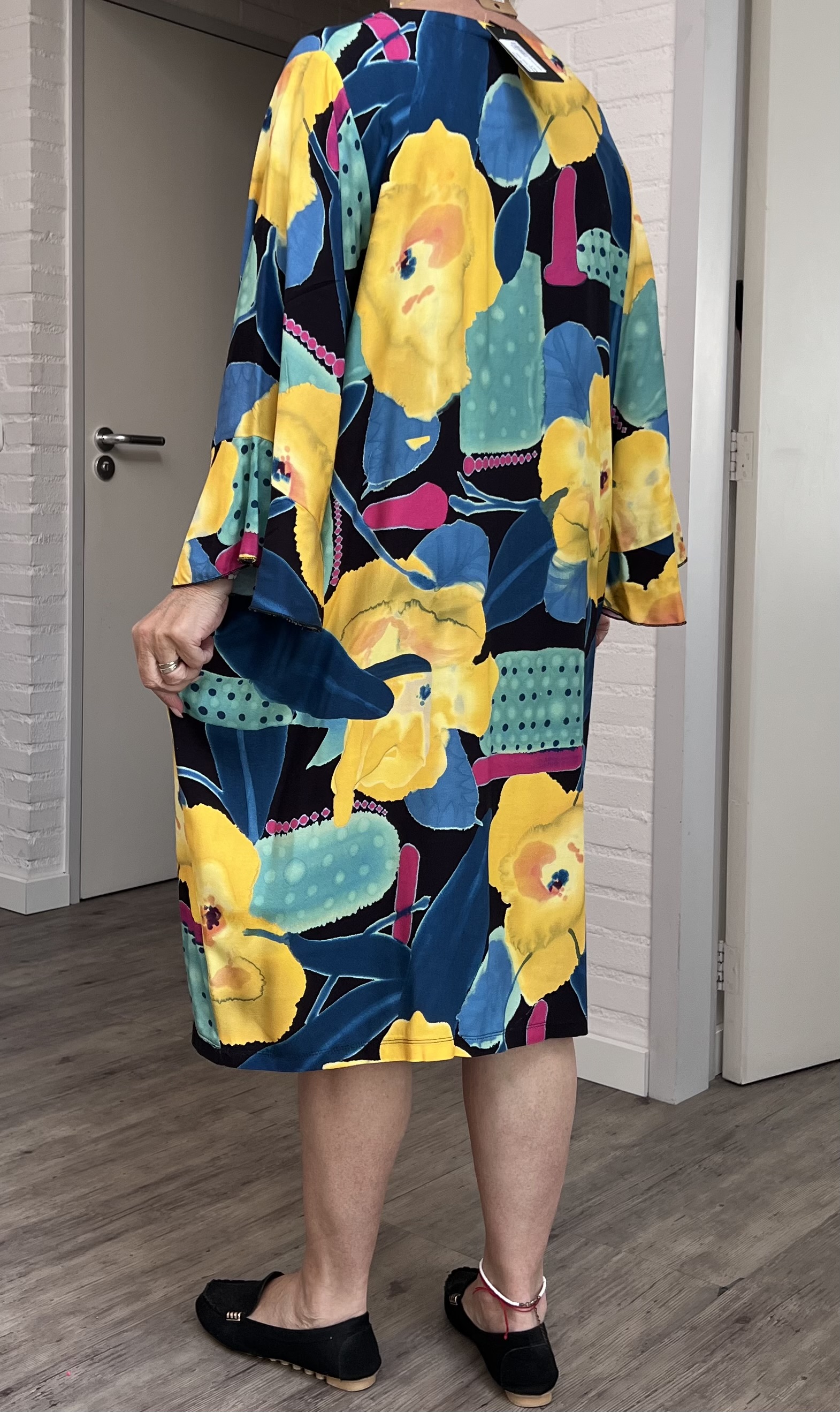 Ophilia viscose jurk met zakken