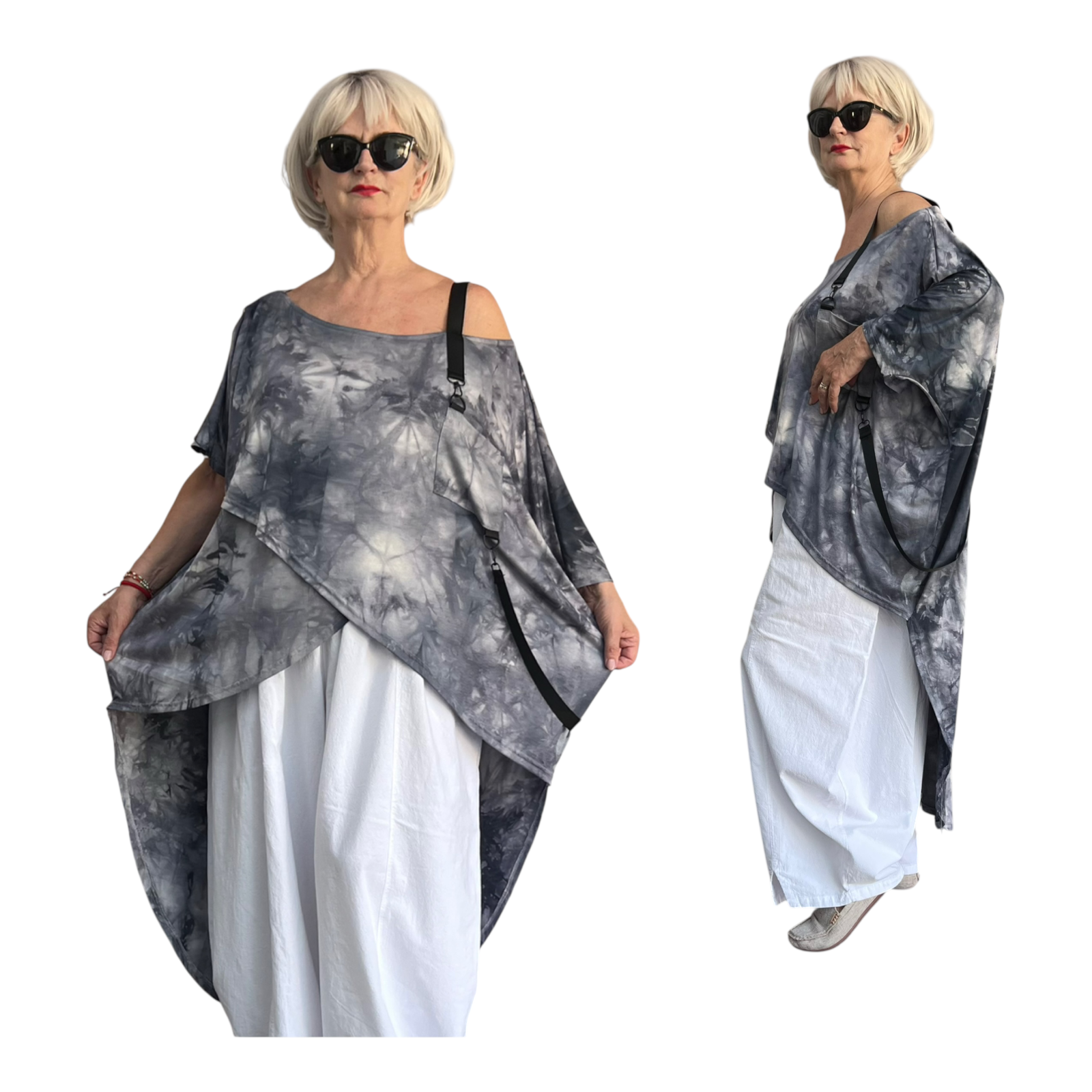 JUST ANGELS viscose A-lijn tuniek /stretch