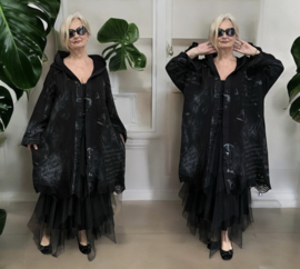 EU Queen design oversized de modieuze kleuring katoen A-lijn jas/blazer