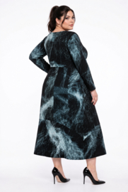 IZZY viscose A-lijn jurk stretch