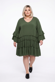 ITALIA Moda oversized viscose A-lijn jurk/tuniek stretch /in meerdere kleuren