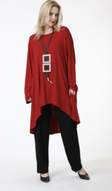 AKH oversized tricot viscose A-lijn tuniek apart stretch