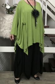 Moonshine oversized  jersey viscose A-lijn tuniek  apart stretch /in meerdere kleuren