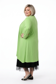 Naveed  oversized viscose jersey vest/stretch