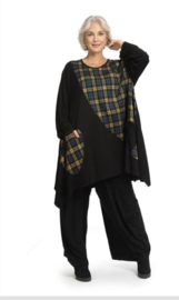 AKH  oversized  viscose tuniek/jurk zwart /stretch