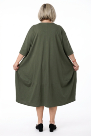 ITALIA MODA katoen A-lijn jurk stretch