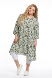 AKH oversized viscose A-lijn tuniek apart