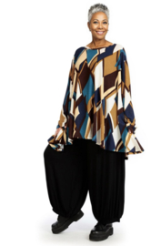 AKH viscose oversized A-lijn tuniek/top met zakken apart stretch