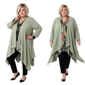 Moonshine oversized jersey  katoen vest stretch