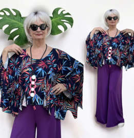 Naveed  oversized viscose jersey top/stretch