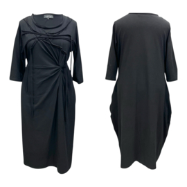 Vincenzo Alloccakatoen jurk apart stretch zwart