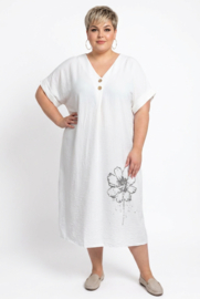 ITALIA MODA  viscose geborduurde jurk/in meerdere kleuren