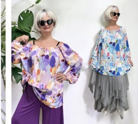 ITALIA oversized viscose spaanse blouse /in meerdere kleuren