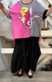 GN-G oversized katoen A-lijn  top/tuniek met capuchon