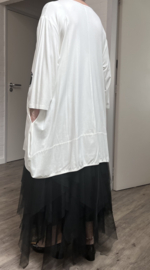Vincenzo Allocca viscose  A-lijn tuniek apart/stretch