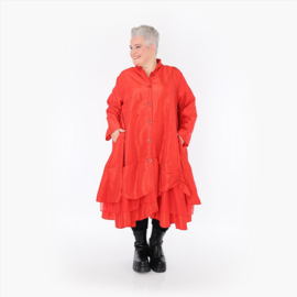 AKH oversized taft tussenjas/blazer/ met inzet van tule /apart
