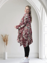 AKH oversized viscose A-lijn tuniek apart  stretch
