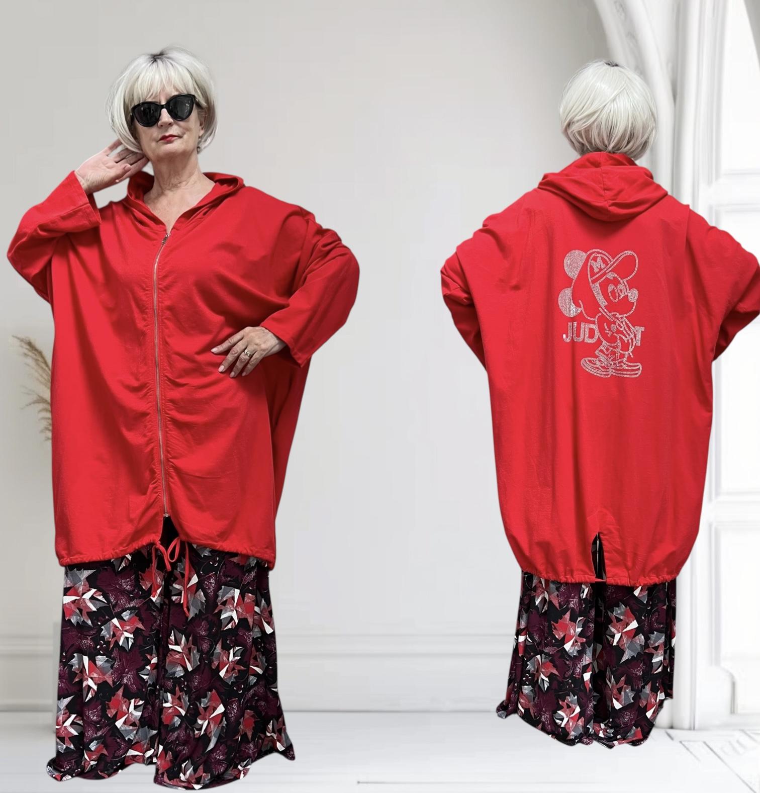 Italia MODA oversized jersey blazer/jas apart stretch /in meerdere kleuren