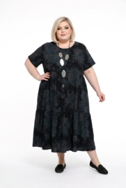 ITALIA MODA viscose A-lijn jurk zwart