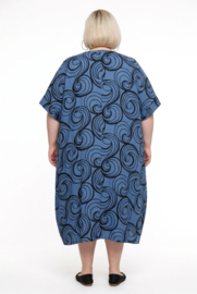 LaBass viscose ballon jurk/in meerdere kleuren