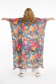 ONE OF A KIND  viscose zomer poncho/tuniek( extra groot)
