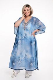 ONE OF A KIND  viscose zomer poncho/tuniek ( extra groot)