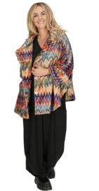 AKH winter oversized blazer/vest van zachte pluche kwaliteit apart stretch