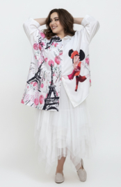 ITALIA oversized viscose blouse/hemd