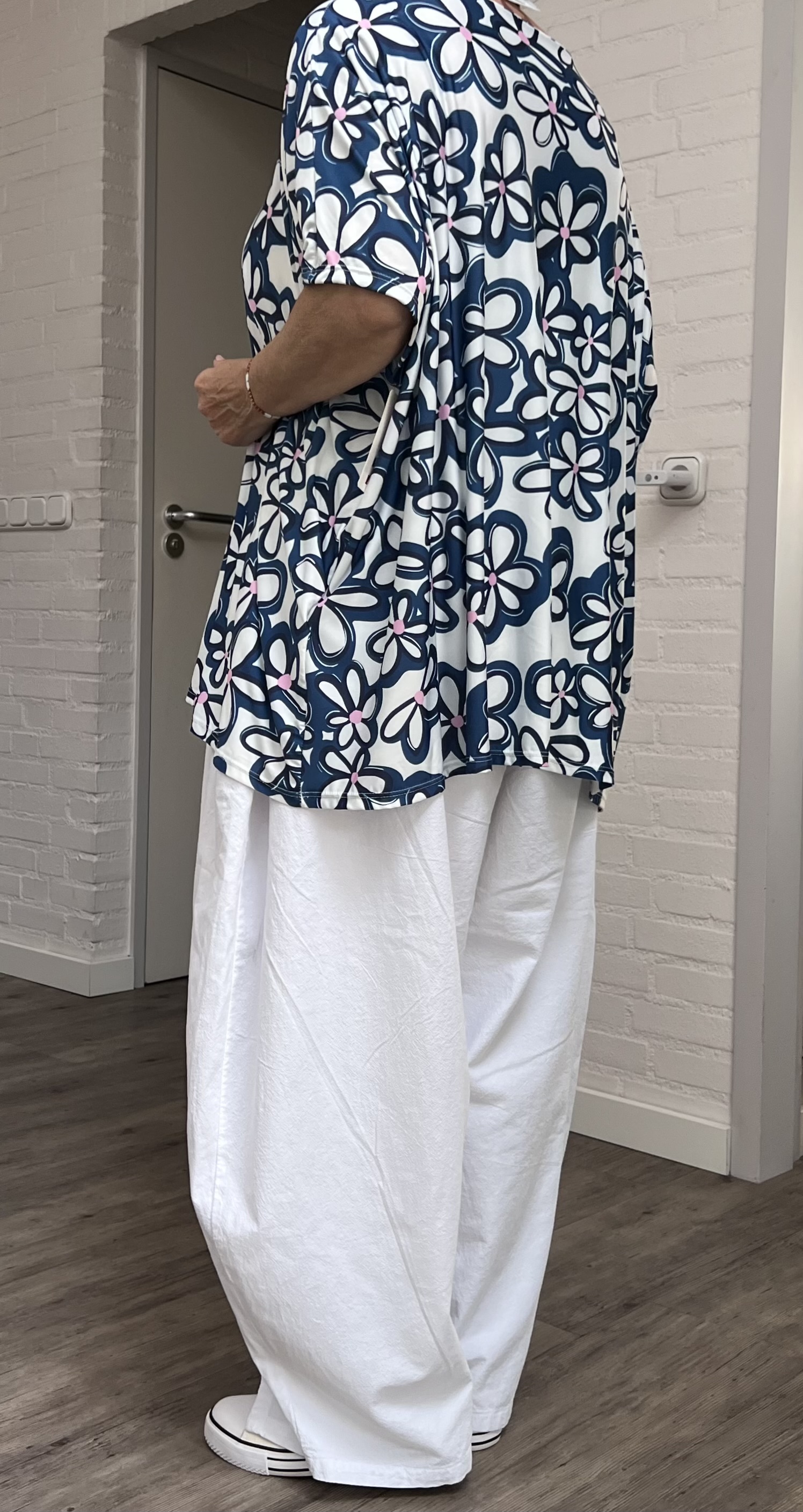 ITALIA oversized viscose zomer top stretch /in meerdere kleuren