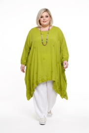 Moonshine oversized geborduurd viscose A-lijn tuniek  /in meerdere kleuren