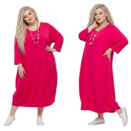 New Jersey viscose ballon jurk stretch