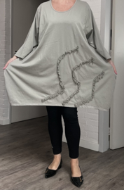Moonshine oversized katoen A-lijn tuniek/ in meerdere kleuren
