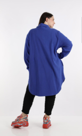 AKH katoen blazer/hemd met zakken stretch