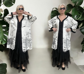 EU Queen design oversized de modieuze kleuring katoen A-lijn jas/blazer stretch
