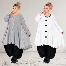 AKH oversized gebreide A-lijn tuniek stretch /in meerdere kleuren