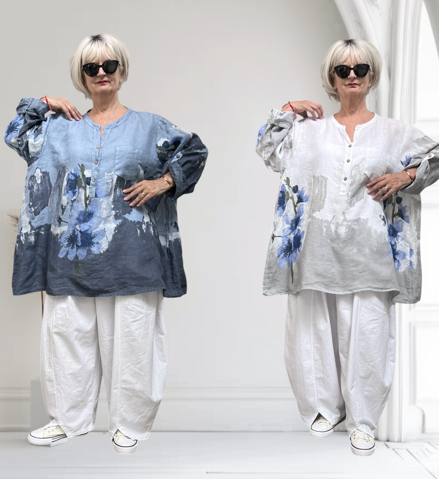 Moonshine  linnen tuniek/blouse /in meerdere kleuren