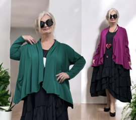 ITALIA  oversized katoen jersey tricot vest/blazer  stretch/in meerdere kleuren