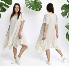 KEKOO design viscose A-lijn jurk