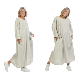 AKH oversized viscose/linnen jurk apart