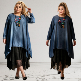 Moonshine tencel jeans  A-lijn tuniek apart