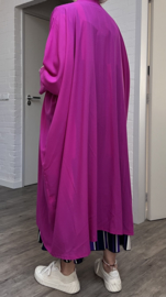 AKH oversized chique A-lijn blazer/vest met zakken apart