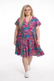 One Summer  viscose A-lijn jurk