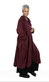 AKH oversized viscose mix jersey A-lijn blazer/vest apart stretch