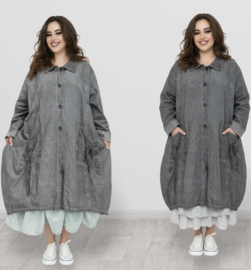 Moonshine katoen de modieuze kleuring A-lijn blazer apart