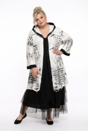 EU Queen design oversized de modieuze kleuring katoen A-lijn jas/blazer stretch